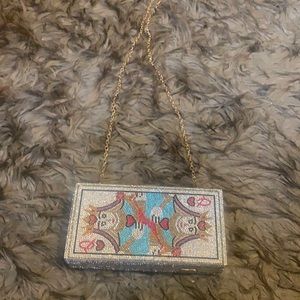 Queen of hearts clutch/purse